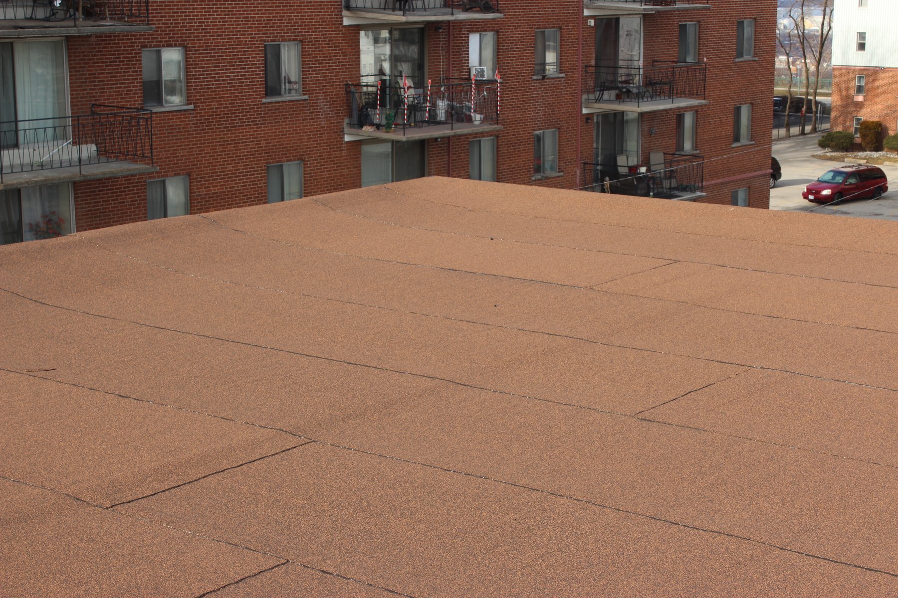 Completed two-ply roofing system at 805 Concession Street